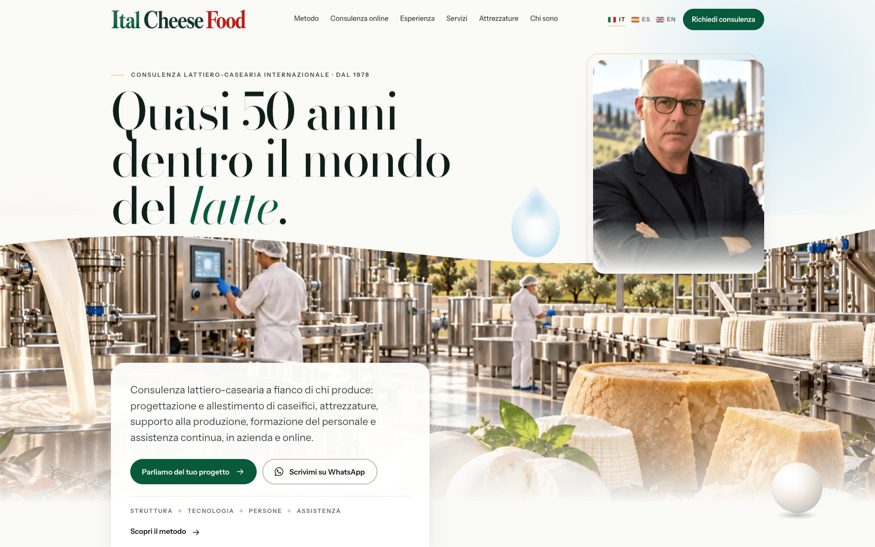 La home italiana di Ital Cheese Food